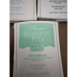 Stampin Up New Ink Stamp Pad Green Spring Sealed Mint Melody Retired Celadon
